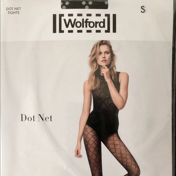 Wolford Accessories - 🖤⚪️WOLFORD DOT NET TIGHTS ⚪️BLACK/ASH⚪️ SIZE:S